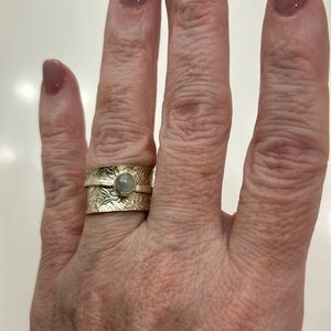 Sterling silver spinner ring, approximately size 7